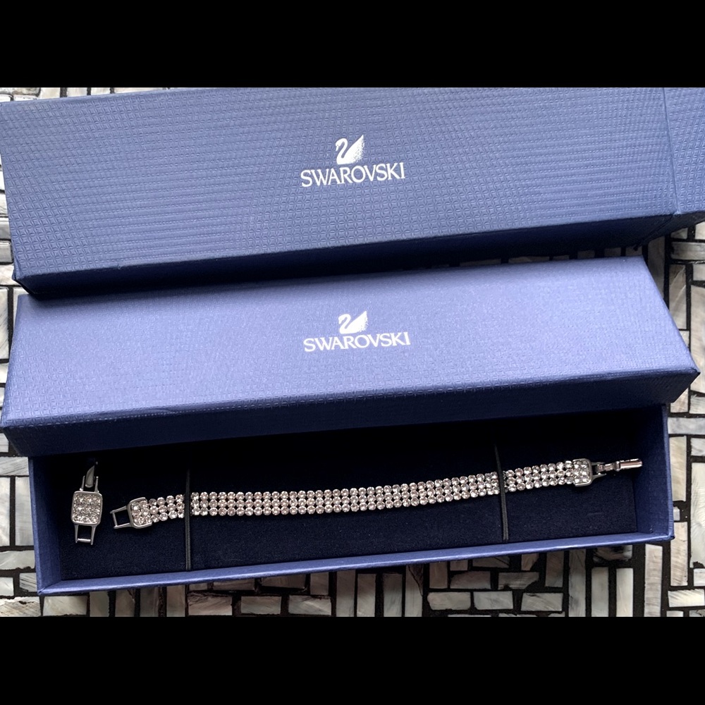 Swarovski 3 row tennis bracelet